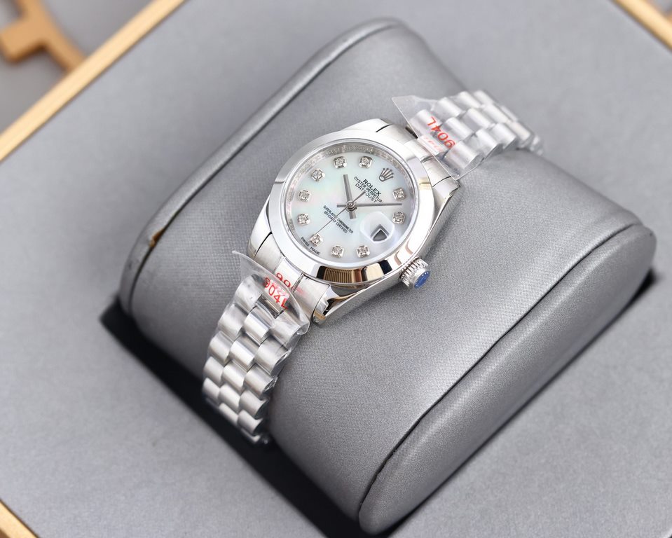 (Ultra High Quality 28mm Goddess Exclusive) ①The stainless steel watch case is forged from 316L steel, which is highly resistant to corrosion. This ultra-precision steel is not only very durable and easy to polish, even 