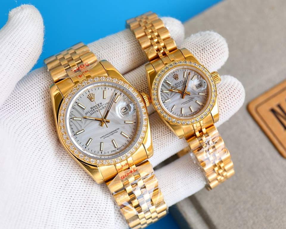 Rolex Rolex log type series, couples pair of watches  , Swiss machine quality 100% super waterproof luminescent sapphire glass back design, equipped with the original imported 8215 automatic movement, female 6T51 movemen