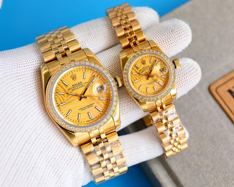 Rolex Rolex log type series, couples pair of watches  , Swiss machine quality 100% super waterproof luminescent sapphire glass back design, equipped with the original imported 8215 automatic movement, female 6T51 movemen