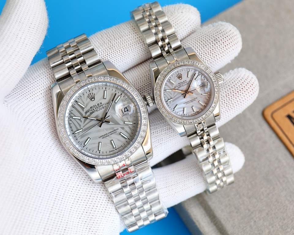 Rolex Rolex log type series, couples pair of watches  , Swiss machine quality 100% super waterproof luminescent sapphire glass back design, equipped with the original imported 8215 automatic movement, female 6T51 movemen