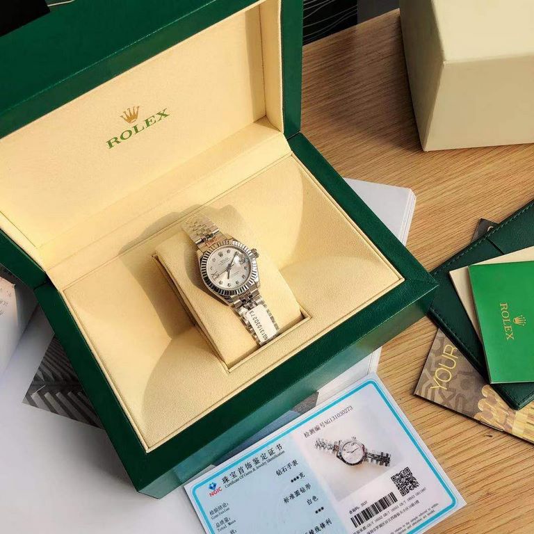 With box Support Hong Kong, the United States direct mailRolex Women's Logotype 28㎜ Log Series, Women's Logotype Oyster case is a model of solid elegance and perfect proportion, using 316L stainless steel to forge stainl