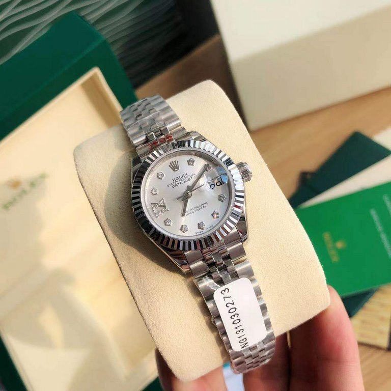 With box Support Hong Kong, the United States direct mailRolex Women's Logotype 28㎜ Log Series, Women's Logotype Oyster case is a model of solid elegance and perfect proportion, using 316L stainless steel to forge stainl