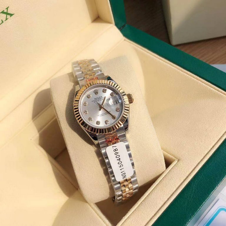 With box Support Hong Kong, the United States direct mailRolex Women's Logotype 28㎜ Log Series, Women's Logotype Oyster case is a model of solid elegance and perfect proportion, using 316L stainless steel to forge stainl