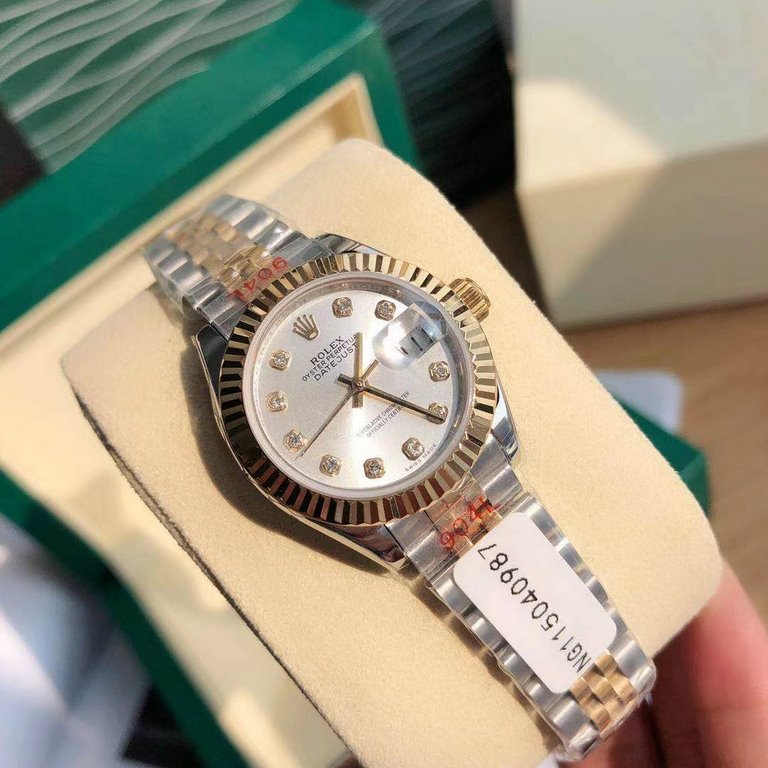 With box Support Hong Kong, the United States direct mailRolex Women's Logotype 28㎜ Log Series, Women's Logotype Oyster case is a model of solid elegance and perfect proportion, using 316L stainless steel to forge stainl