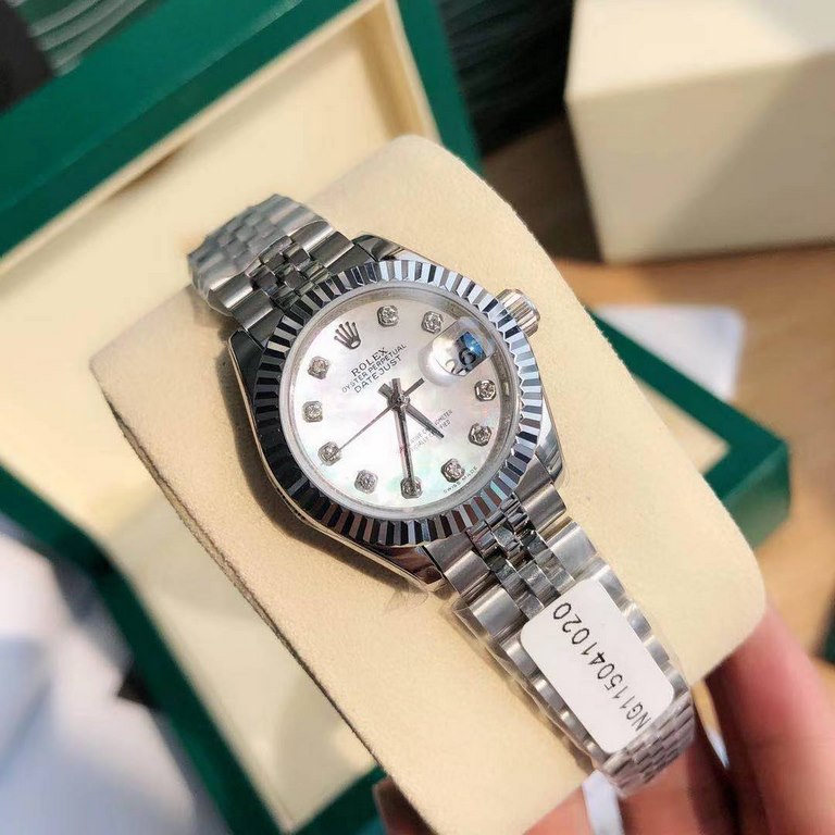 With box Support Hong Kong, the United States direct mailRolex Women's Logotype 28㎜ Log Series, Women's Logotype Oyster case is a model of solid elegance and perfect proportion, using 316L stainless steel to forge stainl