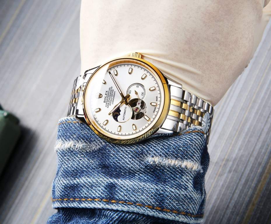 . (This product have been strictly waterproof pressure test, waterproof up to 120 meters  )Rolex, Sun, Moon and Stars series, equipped with the original imported 82S7 movement (0 return 0 after-sales), using super A stee