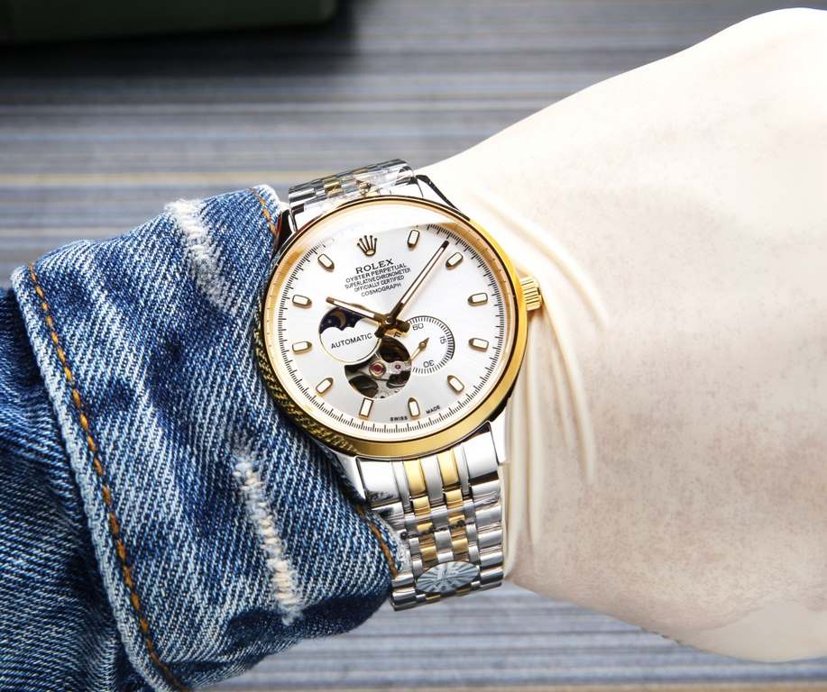 . (This product have been strictly waterproof pressure test, waterproof up to 120 meters  )Rolex, Sun, Moon and Stars series, equipped with the original imported 82S7 movement (0 return 0 after-sales), using super A stee