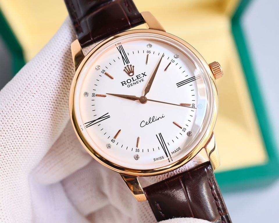 . ROLEX Rolex . Cellini, a gentleman's watch, suitable for a variety of activities and occasions, the choice of men's watches Equipped with accurate and stable imported movement 9015. 28,800 vibrations per hour, zero rep