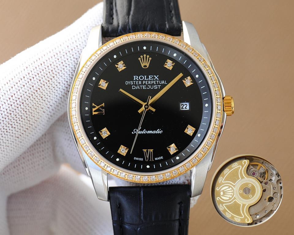 Rolex-ROLEX  boutique men's watches       Dignified atmosphere, gentleman's style, excellent quality, hot sale all over the city. Using imported Citizen mechanical movement, top 316 stainless steel case, mineral super mi