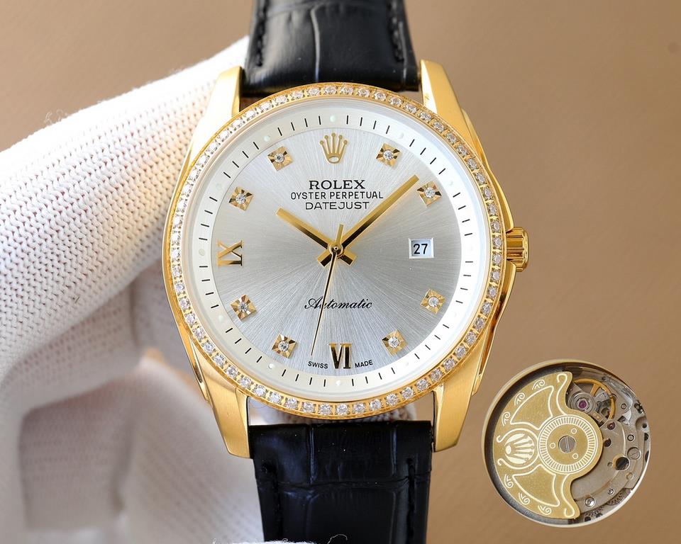 Rolex-ROLEX  boutique men's watches       Dignified atmosphere, gentleman's style, excellent quality, hot sale all over the city. Using imported Citizen mechanical movement, top 316 stainless steel case, mineral super mi