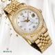 The highest version of the high-definition real photo journal full of diamonds models! 41mm diameter! Suitable for both men and women! Adopting 3255 automatic mechanical movement! Rolex luxury 18k nanotechnology! 5 group