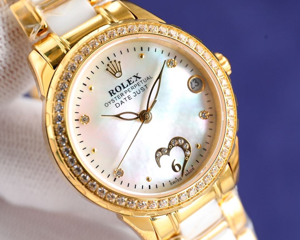 ][Rose][Rose]  Explosive models recommended - interpretation of the hundred changes of the goddess, the best women's models of the year Rolex new ROLEX fashion women's watch simple three hands night time super luminous  