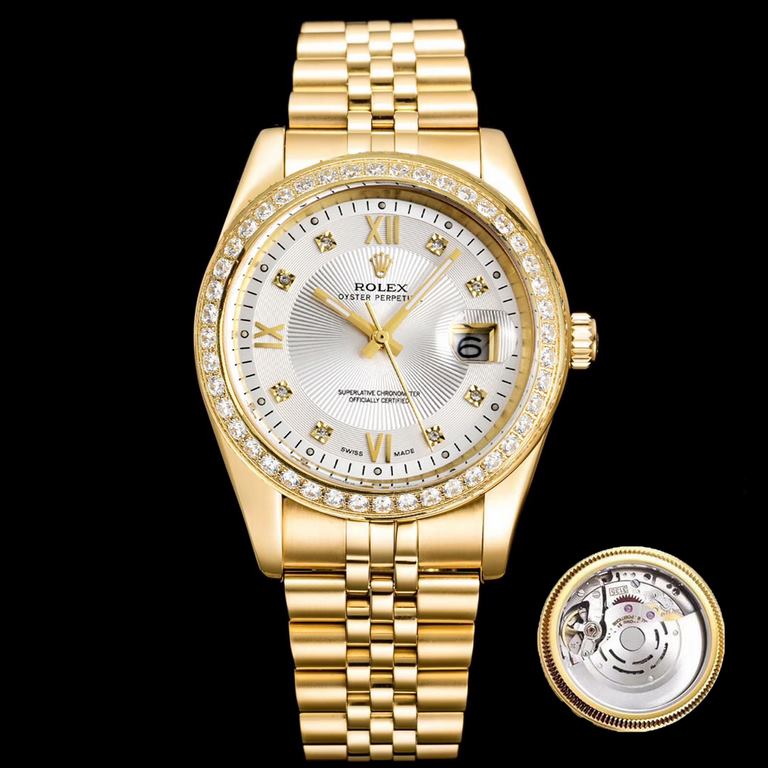 Rolex log full of diamonds earthy version of luxury 18k nanotechnology! AAA zirconia carefully crafted! Using imported machine 3135 automatic mechanical movement! The whole case inlaid with Swarovski crystal diamonds! (N