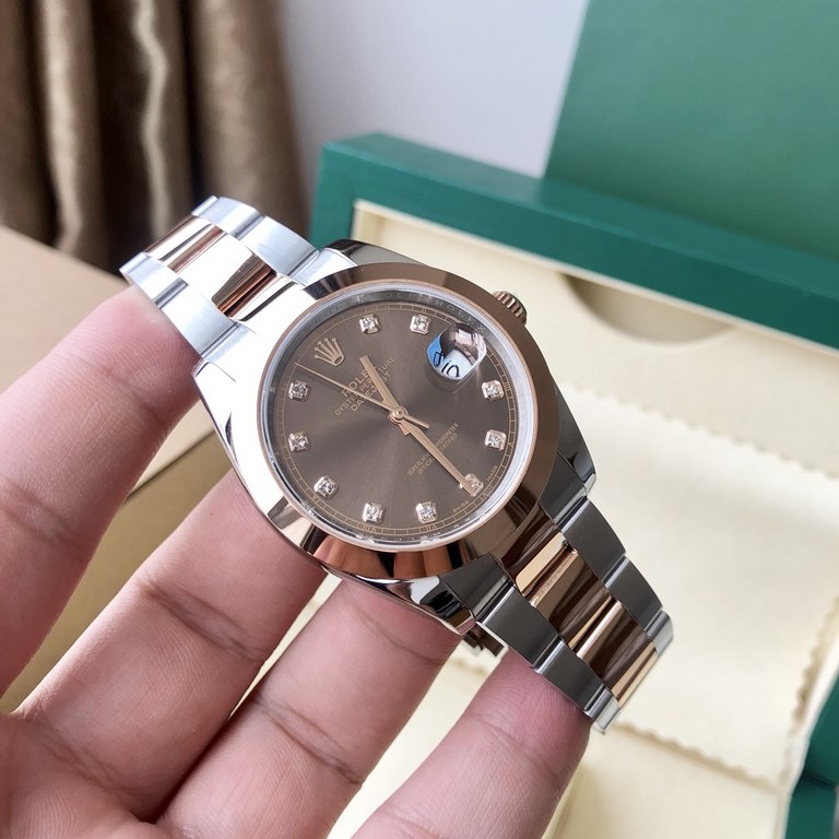 With box Support Hong Kong, U.S. direct mailRolex Rolex Logotype series men's watch, special channel bull! Dial size 41mm, equipped with Rolex Logbook 3235 or 2836 automatic mechanical movement, scratch-resistant blue cr