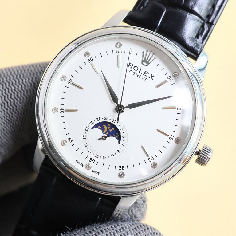 2024 Taiwan factory's latest force, the market's highest version of the latest recommended models, Rolex  Cellini moon phase series. Men's wristwatch simple but not lose the atmosphere [Victory] equipped with accurate Sw