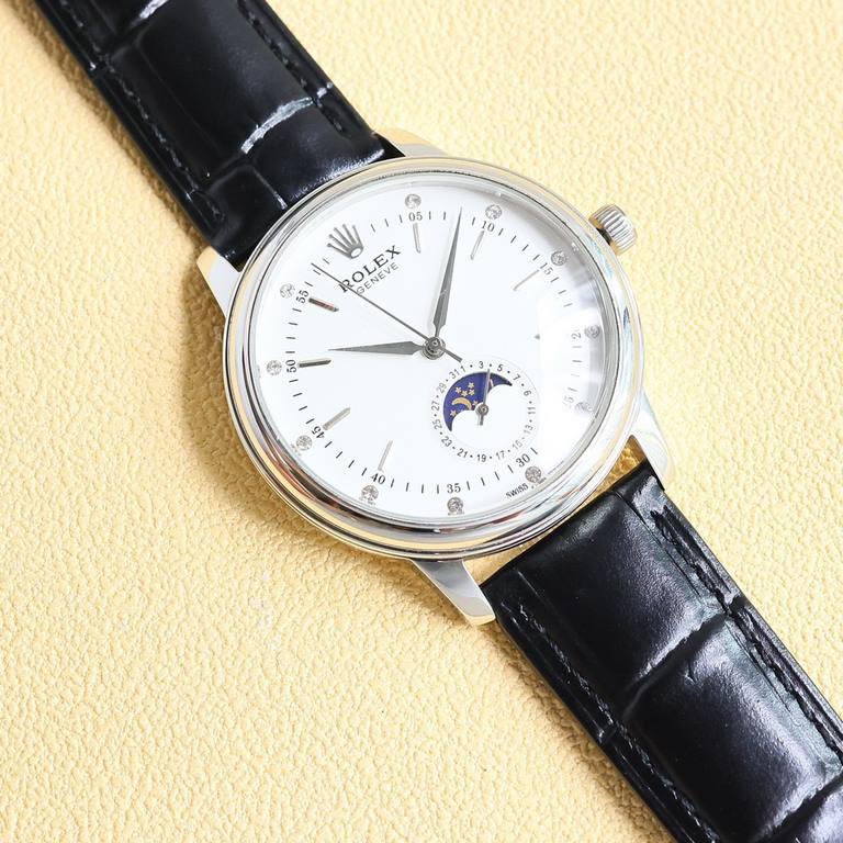 2024 Taiwan factory's latest force, the market's highest version of the latest recommended models, Rolex  Cellini moon phase series. Men's wristwatch simple but not lose the atmosphere [Victory] equipped with accurate Sw