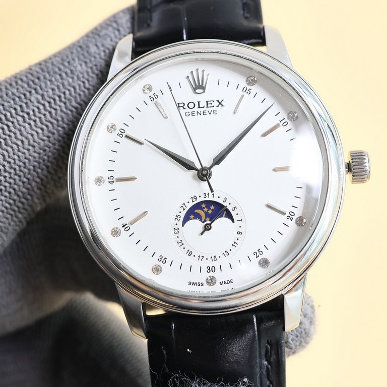 2024 Taiwan factory's latest force, the market's highest version of the latest recommended models, Rolex  Cellini moon phase series. Men's wristwatch simple but not lose the atmosphere [Victory] equipped with accurate Sw