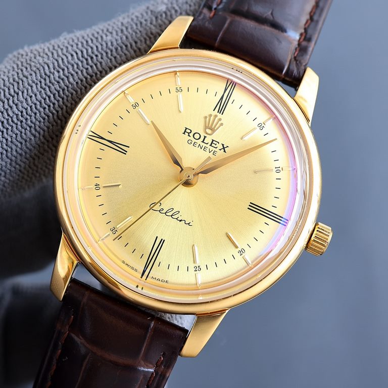 ROLEX Rolex . Cellini, a gentleman's watch, suitable for all kinds of activities and occasions of the men's watch equipped with accurate and stable imported movement 9015. 28,800 vibrations per hour, zero repair quality!