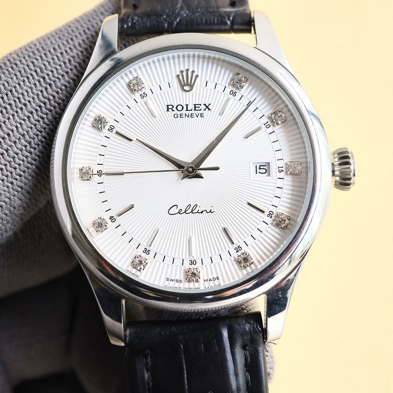 Explosive recommendation Rolex ROLEX Cellini series! Strong incoming! Business and leisure dual-use models! High-end atmosphere upscale! You deserve to have! Details[Size] 40mm wide[Movement] equipped with 8215 stabilize