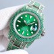 First time arrival, player poison, perfect restoration of the most expensive Rolex Full Sky watch ever made, the Submariner Pavé Diamond Special! The bezel, case, bracelet, and clasp are all densely set with the finest S