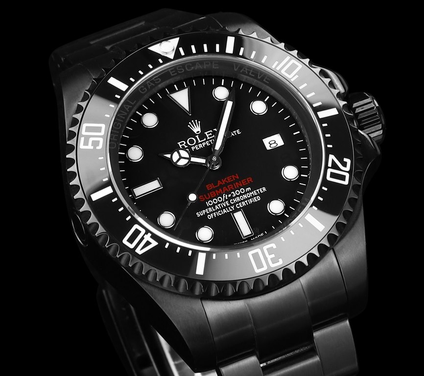 44mm Ghost King] Dare to try to create a new trend - BLAKEN Rolex SEA Deep Submarine Series overseas customized version - red and greenblue devil stunning arrival. According to the strong request of the majority of watch