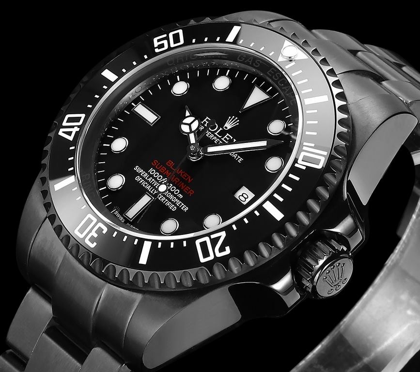 44mm Ghost King] Dare to try to create a new trend - BLAKEN Rolex SEA Deep Submarine Series overseas customized version - red and greenblue devil stunning arrival. According to the strong request of the majority of watch