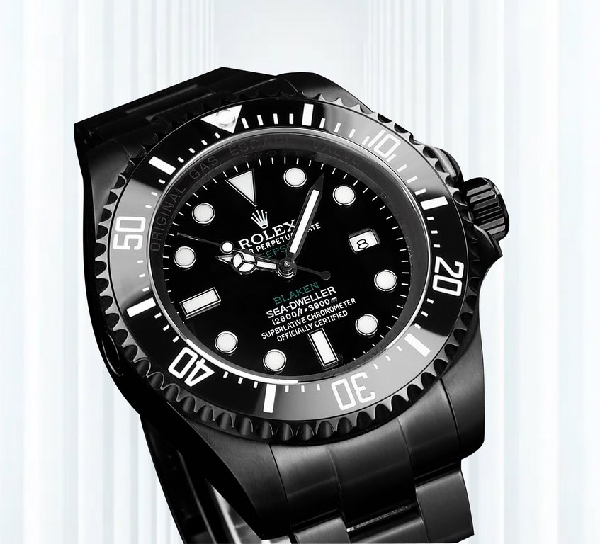 Supreme BLAKEN version! The Supreme Big Ghost King dares to experiment and create a new trend - 44mm diameter!Rolex SEA Overseas Customized Edition - RedBlueBlack is a stunning arrival. Equipped with Seagull 28363135 mov