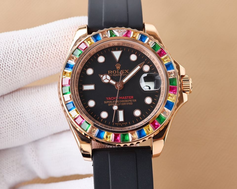 . Rolex-ROLEX  full diamond luxury series, boutique men's watches        Dignified atmosphere, gentleman's demeanor, excellent quality, hot sale all over the city. Using automatic mechanical movement, top 316 steel case,