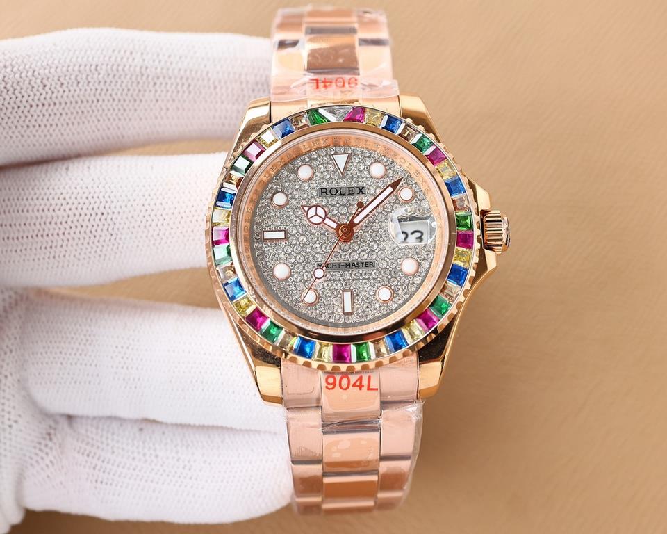 . Rolex-ROLEX  full diamond luxury series, boutique men's watches        Dignified atmosphere, gentleman's demeanor, excellent quality, hot sale all over the city. Using automatic mechanical movement, top 316 steel case,