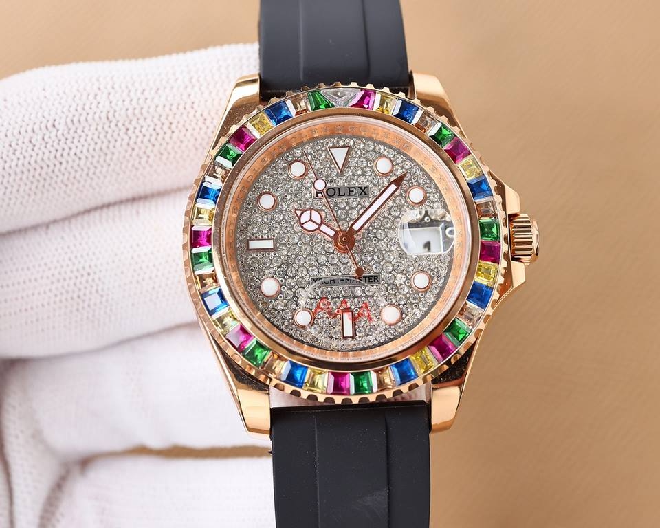 . Rolex-ROLEX  full diamond luxury series, boutique men's watches        Dignified atmosphere, gentleman's demeanor, excellent quality, hot sale all over the city. Using automatic mechanical movement, top 316 steel case,