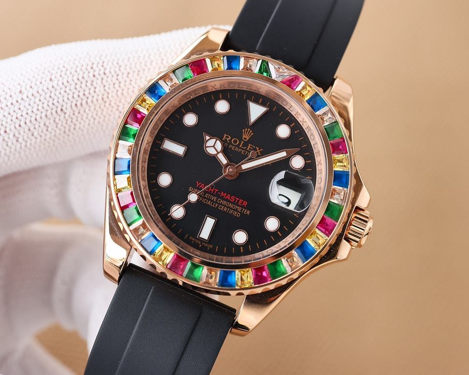 . Rolex-ROLEX  full diamond luxury series, boutique men's watches        Dignified atmosphere, gentleman's demeanor, excellent quality, hot sale all over the city. Using automatic mechanical movement, top 316 steel case,