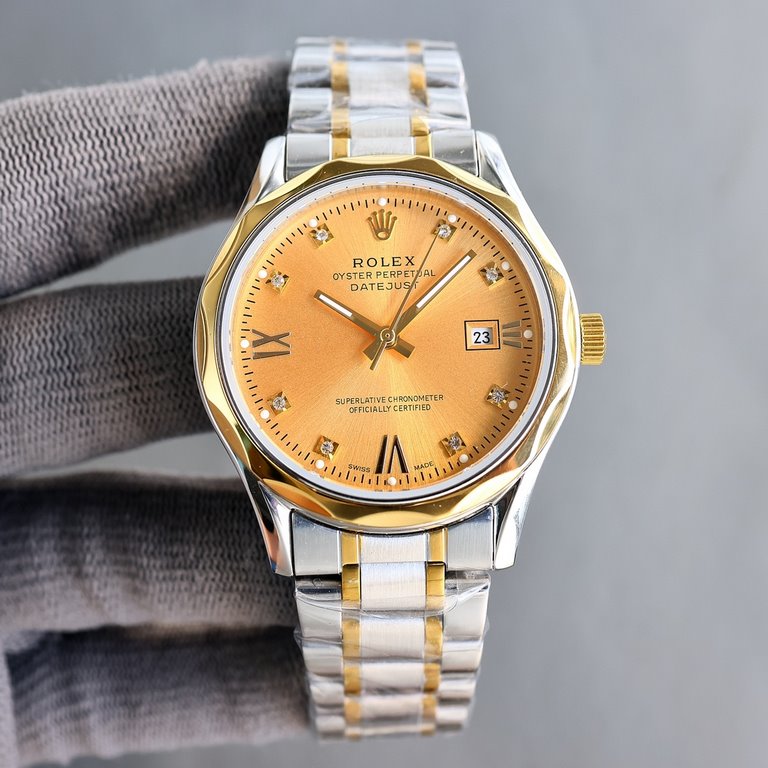 [Five-star   Recommended] New Rolex Business Series, the entire watch is made of 316L steel, the dial is fine grinding sun pattern, so you can read the time more clearly! High-grade atmosphere! 316L steel to create Xin p