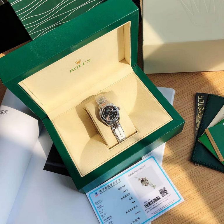 With box Support Hong Kong, the United States direct mailRolex Women's Logotype 28㎜ Log Series, Women's Logotype Oyster case is a model of solid elegance and perfect proportion, using 316L stainless steel to forge stainl