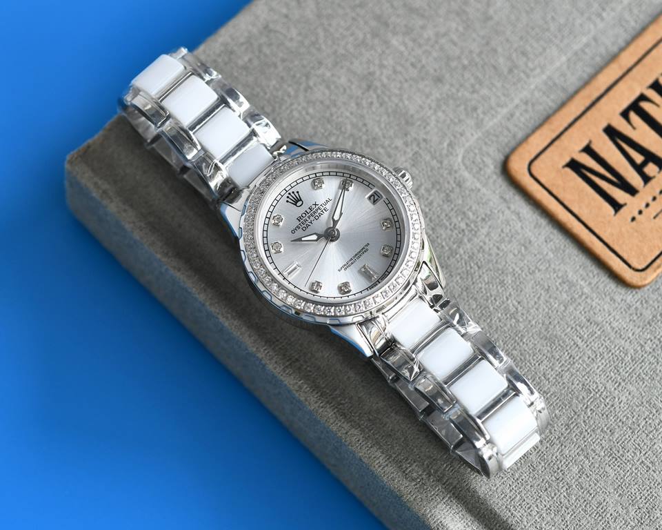 [ROSE][ROSE] 2022 Annual Pop-Up Recommendations  Rolex - New R OLEX Lady Jewelry CollectionUpgrade V8 version with high-end sunray dial Ring circle set 38 Wesselton diamonds [Rose] [Rose] Fashion women's watch Simple thr