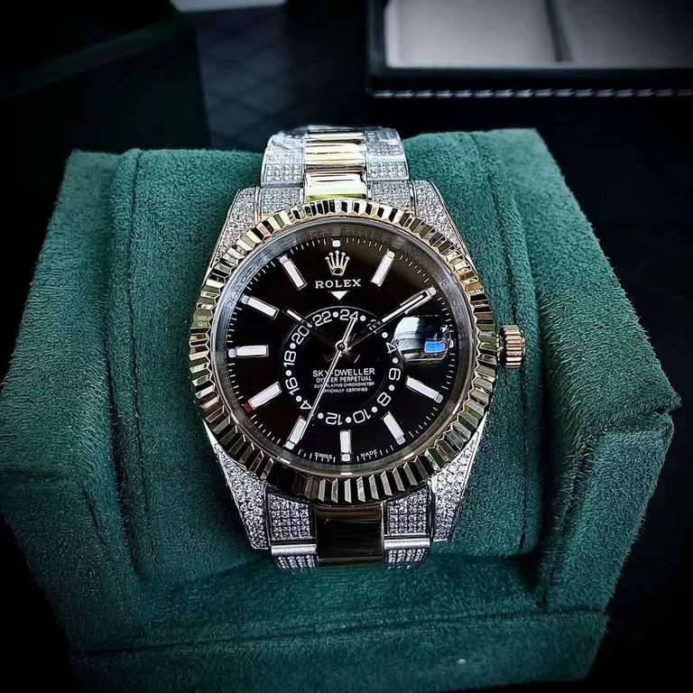 Rolex ROLEX Logbook series steel case size 41mm sapphire glass top mechanical movement, the middle digital disk can be turned (adjustable), 316L steel strap original buckle Love not to release the Rolex Logbook Pin not f