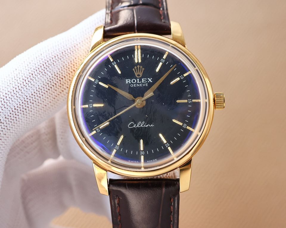 ROLEX  Rolex . Cellini, a gentleman's watch, suitable for a variety of events, the men's watch equipped with accurate and stable imported movement 9015. 28,800 vibrations per hour, zero repair quality! Diameter 42mm orig