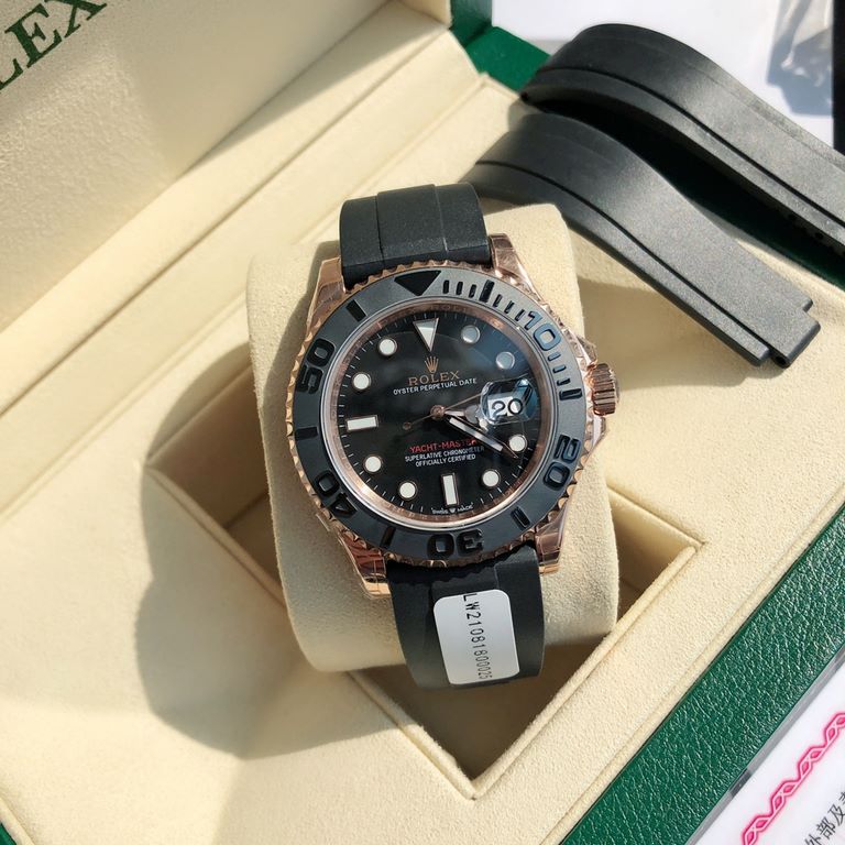 With box Support Hong Kong, USA direct mailThe true meaning of the gold watch is here! Throughout the body clad in 18k rose gold! Thickness 5um, when it comes to the Rolex Yachtmaster series in the most popular should be