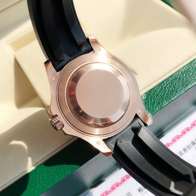 With box Support Hong Kong, USA direct mailThe true meaning of the gold watch is here! Throughout the body clad in 18k rose gold! Thickness 5um, when it comes to the Rolex Yachtmaster series in the most popular should be