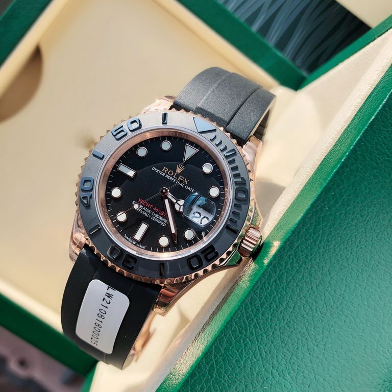 With box Support Hong Kong, USA direct mailThe true meaning of the gold watch is here! Throughout the body clad in 18k rose gold! Thickness 5um, when it comes to the Rolex Yachtmaster series in the most popular should be