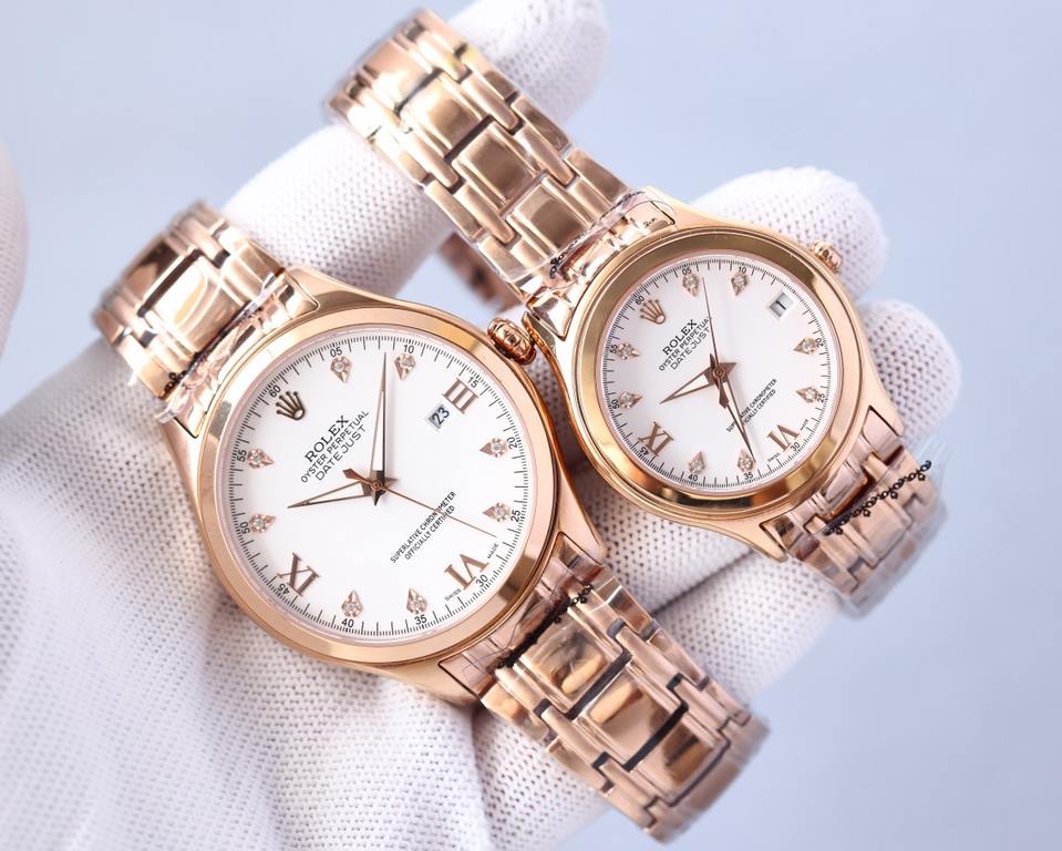 Rolex Classic Couples   Watch Wristwatch! NEW!  8    Swarovski kite diamonds with Roman studs! Makes it clearer and easier for you to read the time! Double-bib sapphire anti-scratch mirror!   built-in original imported 8