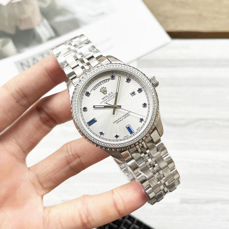 . New Rolex      Boutique men's watches, multi-functional design, noble atmosphere, gentleman style, excellent quality, hot sale all over the city. Adopt 82S7 movement, top-grade 316 stainless steel case bracelet, sapphi