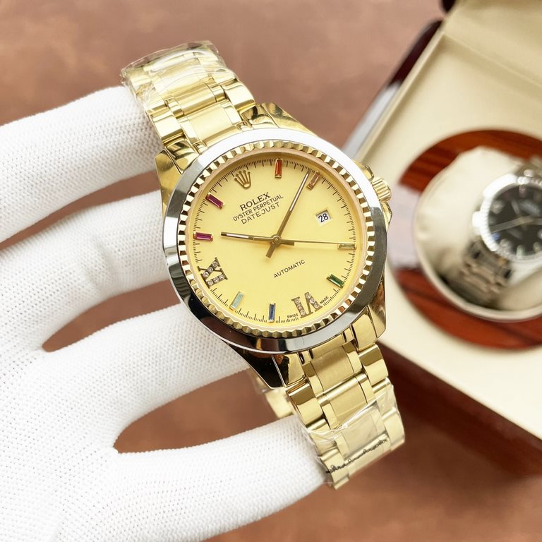 Same. Rolex Rolex boutique men's watches. Classic big three hands design, honorable atmosphere, gentleman style, excellent quality, hot sale all over the city. Using imported Citizen mechanical movement, top 316 steel ca