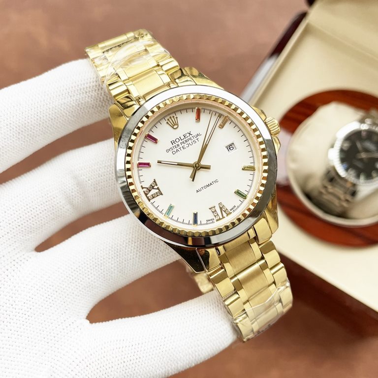 Same. Rolex Rolex boutique men's watches. Classic big three hands design, honorable atmosphere, gentleman style, excellent quality, hot sale all over the city. Using imported Citizen mechanical movement, top 316 steel ca