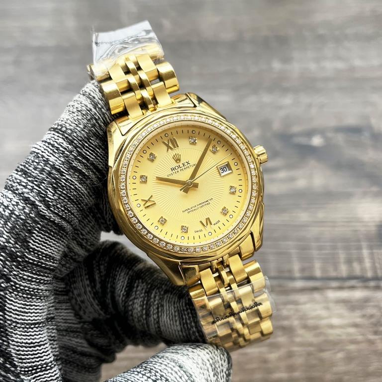 Brand Rolex (three needle new, business and leisure) luxury atmosphere type exquisite men's watches (new) Strap real cowhide strap (comfortable)  361 steel strap (durable) movement imported Citizen movement) Material sap