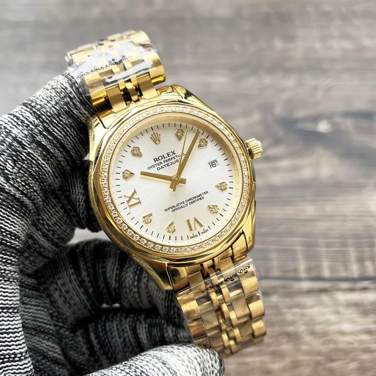 Brand Rolex (three needle new, business and leisure) luxury atmosphere type exquisite men's watches (new) Strap real cowhide strap (comfortable)  361 steel strap (durable) movement imported Citizen movement) Material sap