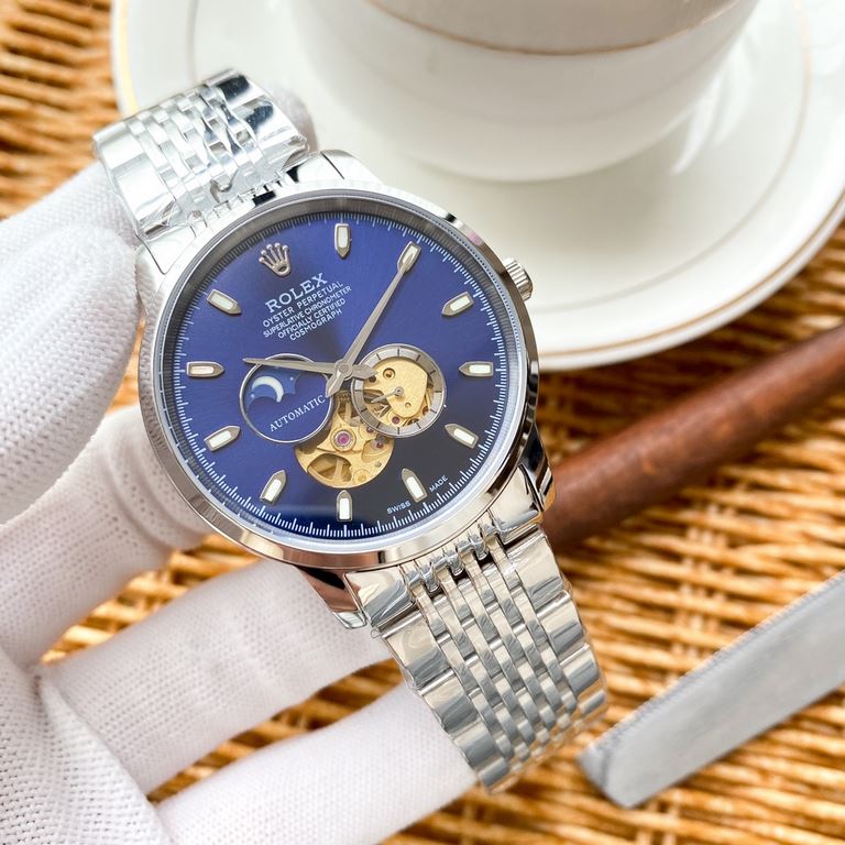 Rolex-ROLEX  multifunctional design, noble atmosphere, gentleman style, excellent quality, hot sale all over the city. Using imported Citizen mechanical movement, top 316 stainless steel case, sapphire glass mirror, diam