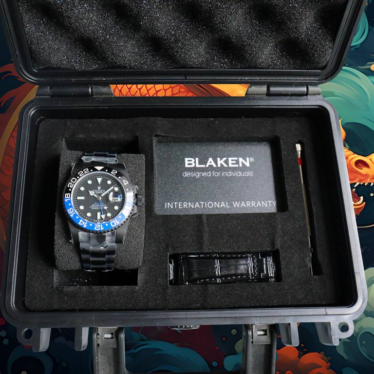 Year of the Dragon   BLACK new listing Rolex BLACK official customized version of the Greenwich REVENGE (Milgauss Revenge) limited edition on sale New DLC black plating process   anti-fingerprint coating one-piece bi-dir