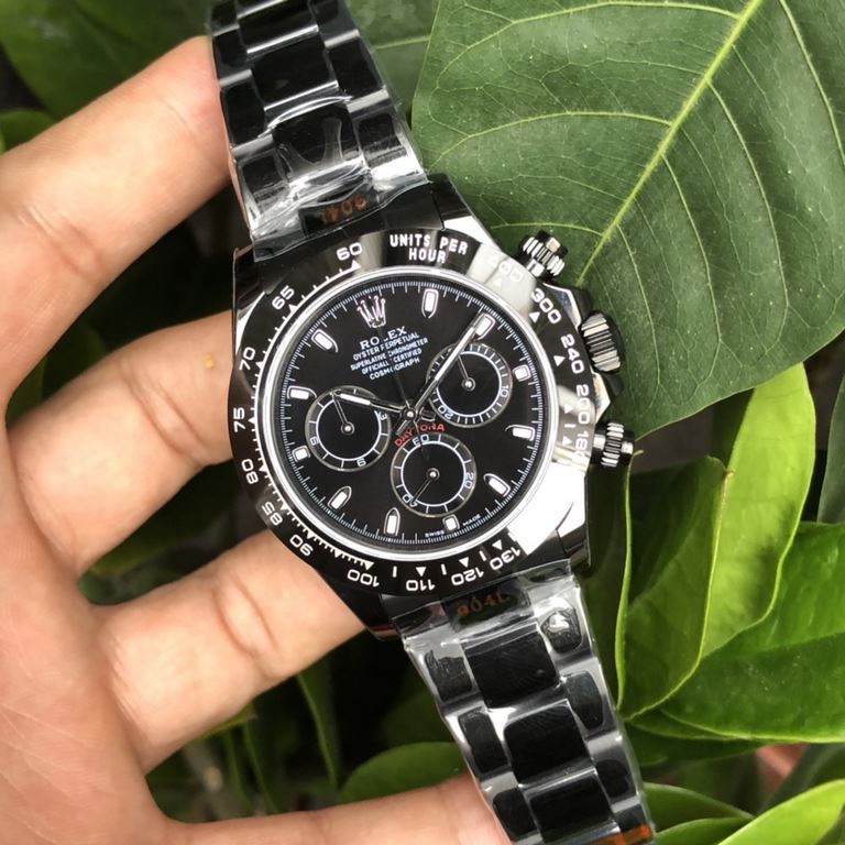 Exclusive  2  gear 7750 movement, no calendar gap!PCP Factory Rolex Daytona modified black customized version, Dandong movement timing stability, the entire table of the highest domestic specifications of high hardness c