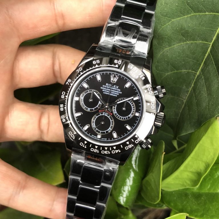 Exclusive  2  gear 7750 movement, no calendar gap!PCP Factory Rolex Daytona modified black customized version, Dandong movement timing stability, the entire table of the highest domestic specifications of high hardness c