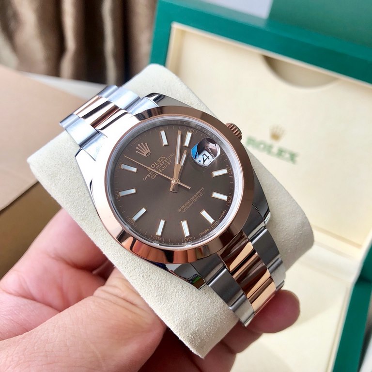 With box Support Hong Kong, U.S. direct mailRolex Rolex Logotype series men's watch, special channel bull! Dial size 41mm, equipped with Rolex Logbook 3235 or 2836 automatic mechanical movement, scratch-resistant blue cr